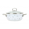 BELIS - Randlík s pokrievkou 1,25L, 16cm biely PREMIUM