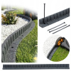 Záhradný obrubník TRÁVNIKOVÝ plast Multy Home 120 cm x 8 cm sivý
