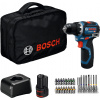 Bosch Aku vŕtací skrutkovač Bosch GSR 12V-32 + sada (2x2,0Ah) 06019N7006