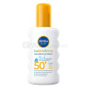 Nivea Sun Sensitive Protect & Care detský spray na opaľovanie SPF50+ 200 ml 200 ml sprej na opaľovanie pre deti