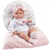 Llorens: 38cm bábika novorodeného dievčatka s ružovým spacím vakom