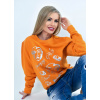 Fam Dámska mikina Luxury Sweatshirt - Tekvicová Farba: Tekvicová, Veľkosť: S/M