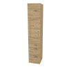 Mereo, Mereo Bino, kúpeľňová skrinka vysoká 163 cm, pravá, Multidecor, Dub San remo sand, MER-CN698DSAN