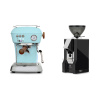 Ascaso Dream PID, Kid Blue + Eureka Mignon Classico, CR black