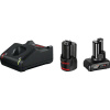 Bosch Professional GAL 12V-40 + 1x GBA 12V 2.0Ah + 1x GBA 12V 4.0Ah akumulátor do náradia a nabíjačka, 2 Ah, 6 Ah Li-Ion akumulátor, 1600A01NC9; 1600A01NC9