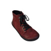 Barefoot kotníkové boty beBare Oslo bordo 37