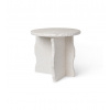 Ferm Living Luxusný mramorový stolík Mineral Sculptural Table – biely
