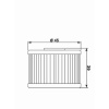 MIW (MEIWA) OLEJOVY FILTER APRILIA MXV 450 '08-'15 (HF575) (50)