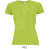 SOL´S ŠPORTY / Dámske raglánové športové tričko - apple green L