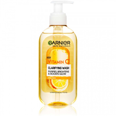 Garnier Skin Naturals Rozjasňujúci čistiaci gél na tvár s vitamínom C 200 ml Garnier