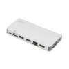 DIGITUS Digitus DA-70866 dokovacia stanica a replikátor portov Kábel USB 3.2 Gen 2 (3.1 Gen 2) Type-C Strieborná (DA-70866)