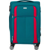 PETERSON tyrkysový kabínový kufor 55x40x20 ptn 5209-s s