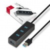 USB Hub AXAGON HUE-S2BL 4-Port USB 3.0 CHARGING hub (HUE-S2BL)