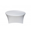 TENTino Elastický obrus STANDARD na okrúhly stôl 122 cm Farba obrusu: BIELA / WHITE