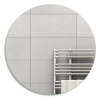 Okrúhle strieborné zrkadlo - brúsené + poľské - 60 cm (Okrúhle strieborné zrkadlo - brúsené + poľské - 60 cm)
