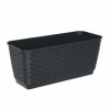 Kvetináč RATOLLA P antracit 38x15x14cm