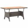Záhradný stôl, stolík - Vidaxl Garden Table, Gray, 130x70x66 cm, Lite (Vidaxl Garden Table, Gray, 130x70x66 cm, Lite)