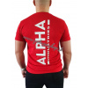 Alpha Industries BACKPRINT T tričko pánske speed red Veľkosť: XL, Farba: červená