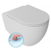 Isvea Isvea, INFINITY závesná WC misa, Rimless, 36,5x53cm, matná biela, 10NF02004-2L