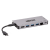 Dokovacia stanica USB-C/HDMI, USB 3.2 Gen 1, USB-A, GbE, pamäťová karta, 100W nabíjanie odpoj.kábel U442-DOCK5D-GY