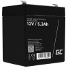 Green Cell AGM VRLA 12V 5.3Ah maintenance-free battery for the alarm system, cash register, toys AGM45