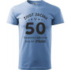Pánske tričko Život začína v 50 (Tričko k 50 narodeninám)