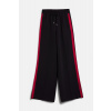 NOHAVICE KARL LAGERFELD TAPED WIDE LEG PANTS BLACK