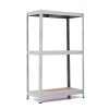 Policový regál Trestles RH 1500x900x600, nosnosť 1050 kg, 3 police Farba: sivá, Typ police: drevená MDF 5,4 mm