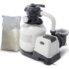 Pieskové filtračné čerpadlo 7900 l/h INTEX 26646 + piesok 25 kg