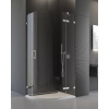 SANSWISS PUR P3 ATYP 75 - 120cm pravý sprchový kút štvrťkruhový, rádius 55cm, chróm, sklo číre, P3D55SM11007