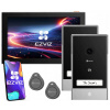Videodomofonový set EZVIZ HP7 s dvoma bránovými panelmi