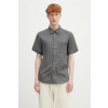 Ľanová košeľa A.P.C. chemisette bellini logo LIAEK.H12551 sivá XL