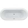 LAUFEN Solutions oválna vaňa akrylátová, odtok v strede, 1800 x 800 x 460 mm, biela, H2245100000001