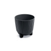 PROSPERPLAST Kvetináč RYFO N antracit 10,7cm