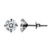 Olivie Strieborné náušnice 6 mm ZORA BLACK 7898 Ag 925; ≤0,8 g.