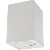 Stropné svietidlo Maclean GU10 MCE426 W bodové halogénové prisadené svietidlo, biele, 80x80x115mm, štvorcové, hliník