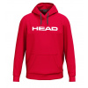 Dievčenské mikiny Head Jr Club Original Hoodie - Červený (176 cm)