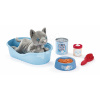 Pelech s plyšovou mačičkou Cat Basket Écoiffier a sada doplnkov s konzervou a miskou od 18 mes