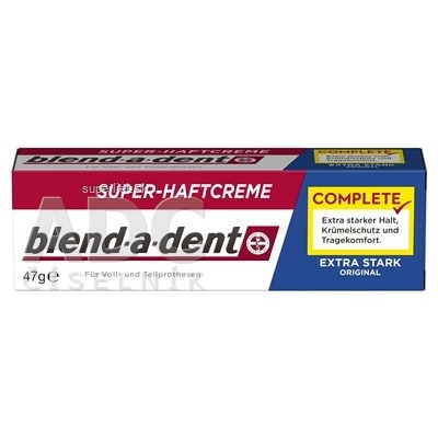 blend-a-dent EXTRA STARK ORIGINAL complete super fixačný dentálny krém 1x47 g, 8001090343819