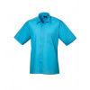 Premier Workwear Pánska košeľa s krátkym rukávom PR202 Turquoise -ca. Pantone 312 43 (17)