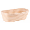 MagicHome Ošatka ratanová MagicHome, na kysnutie chleba, oválna, max.850 g, 35x14x7 cm