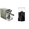 Stone Espresso Mine Green + Eureka Mignon Silenzio, BL black