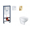 Grohe Rapid SL Set predstenovej inštalácie, klozetu, dosky SoftClose a tlačidla Arena Cosmopolitan S, Cool Sunrise SANI11BB4125-GR