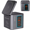 Nabíjačka Feegar Kombo 188W GaN3 Typ C USB-C PD QC 3.0 Indukčná