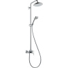 Hansgrohe 27222000 CROMA Showerpipe 220 1jet so sprchovou batériou, chróm