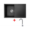 Sinks GRANDE 800 Granblack + Elasta nerez/čierná