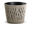 Prosperplast Kvetináč SANDY ROUND ECO WOOD naturo 18,9 cm