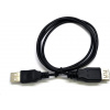 C-TECH CB-USB2AA-3-B USB A-A, 3m, černý