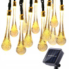Solárne svietidlá - Solárne záhradné lampy 30LED-Biele kvapky teplé (Solárne svietidlá - Solárne záhradné lampy 30LED-Biele kvapky teplé)