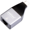 Roline konvertor rozhrania [1x USB-C® zástrčka - 1x RJ45 zásuvka]; 12.02.1110